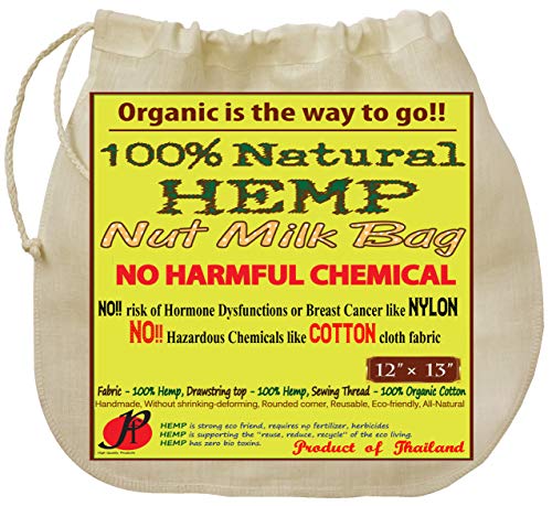 Algopix Similar Product 6 - PF Hemp Nut Milk Bag Reusable  All