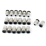 Algopix Similar Product 12 - uxcell 20 Pcs 14PT Male Thread to 8mm