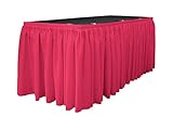 Algopix Similar Product 13 - LA Linen Polyester Poplin Pleated Table