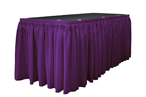 Algopix Similar Product 17 - LA Linen Polyester Poplin Pleated Table