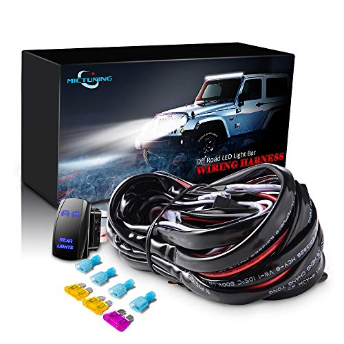 Algopix Similar Product 16 - MICTUNING LED Light Bar Wiring Harness