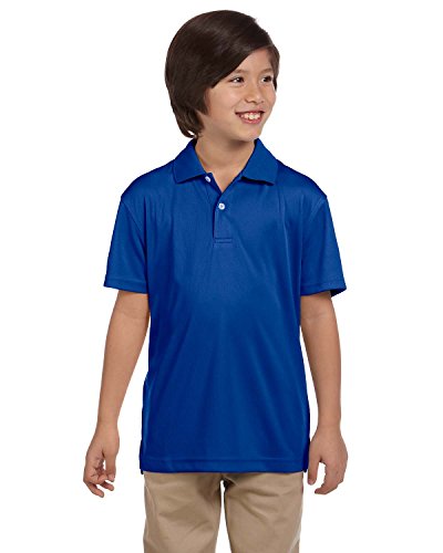 Algopix Similar Product 13 - Harriton Girls Double Mesh Sport Shirt