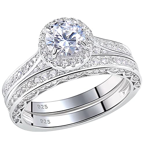 Algopix Similar Product 5 - Newshe Wedding Rings for Women