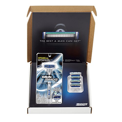Algopix Similar Product 2 - Gillette Mach3 Turbo Bundle With 5