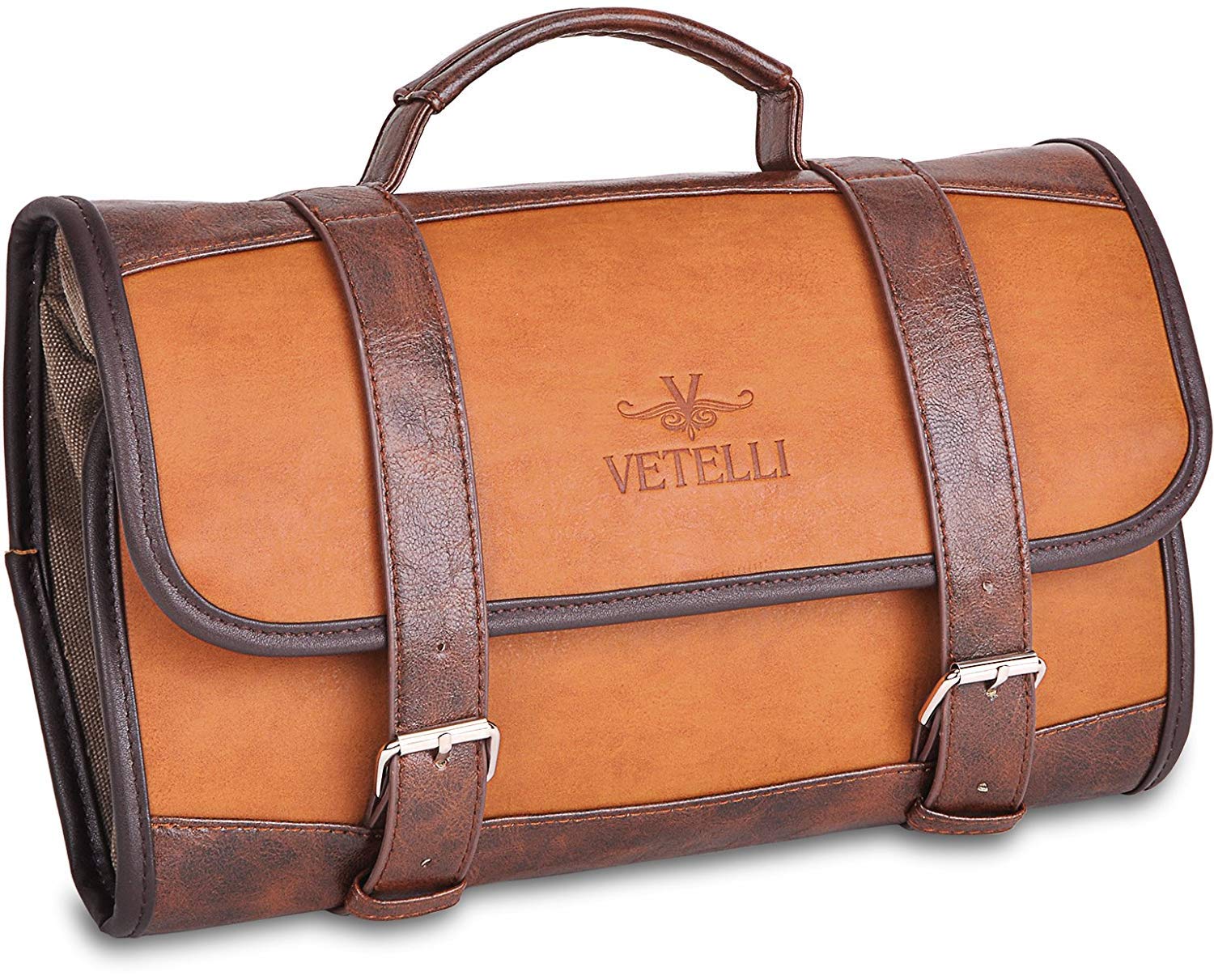 Algopix Similar Product 17 - Vetelli Leather Toiletry Bag for Men 