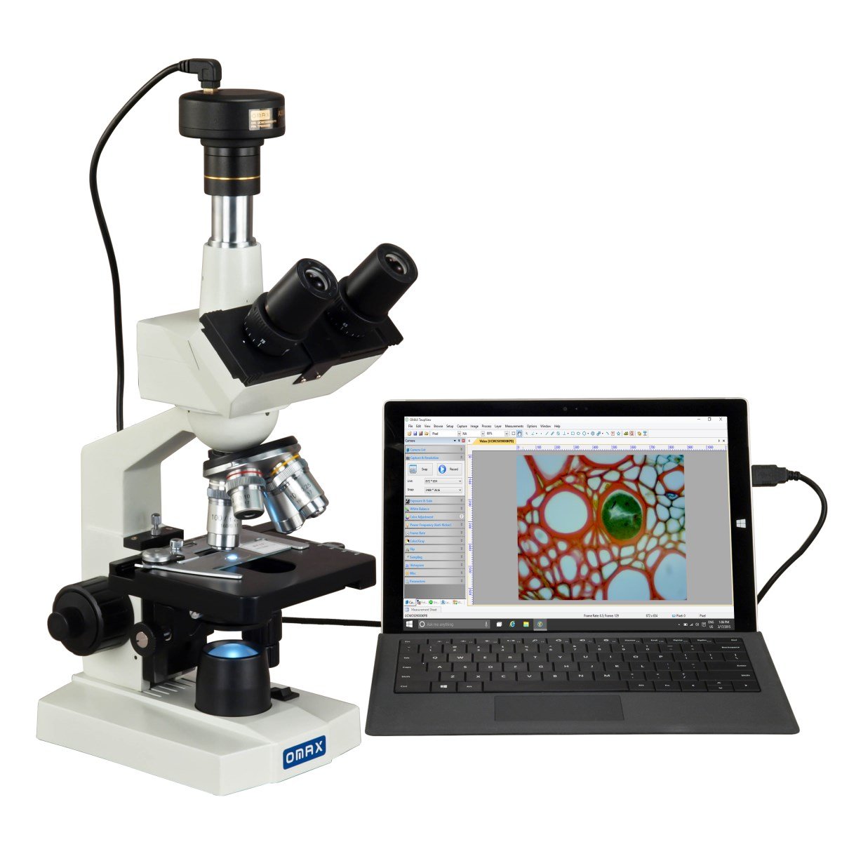 Algopix Similar Product 7 - OMAX 40X2000X Digital Lab Trinocular
