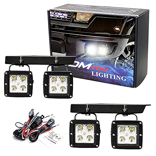 Algopix Similar Product 8 - iJDMTOY LED Pod Light Fog Lamp Kit
