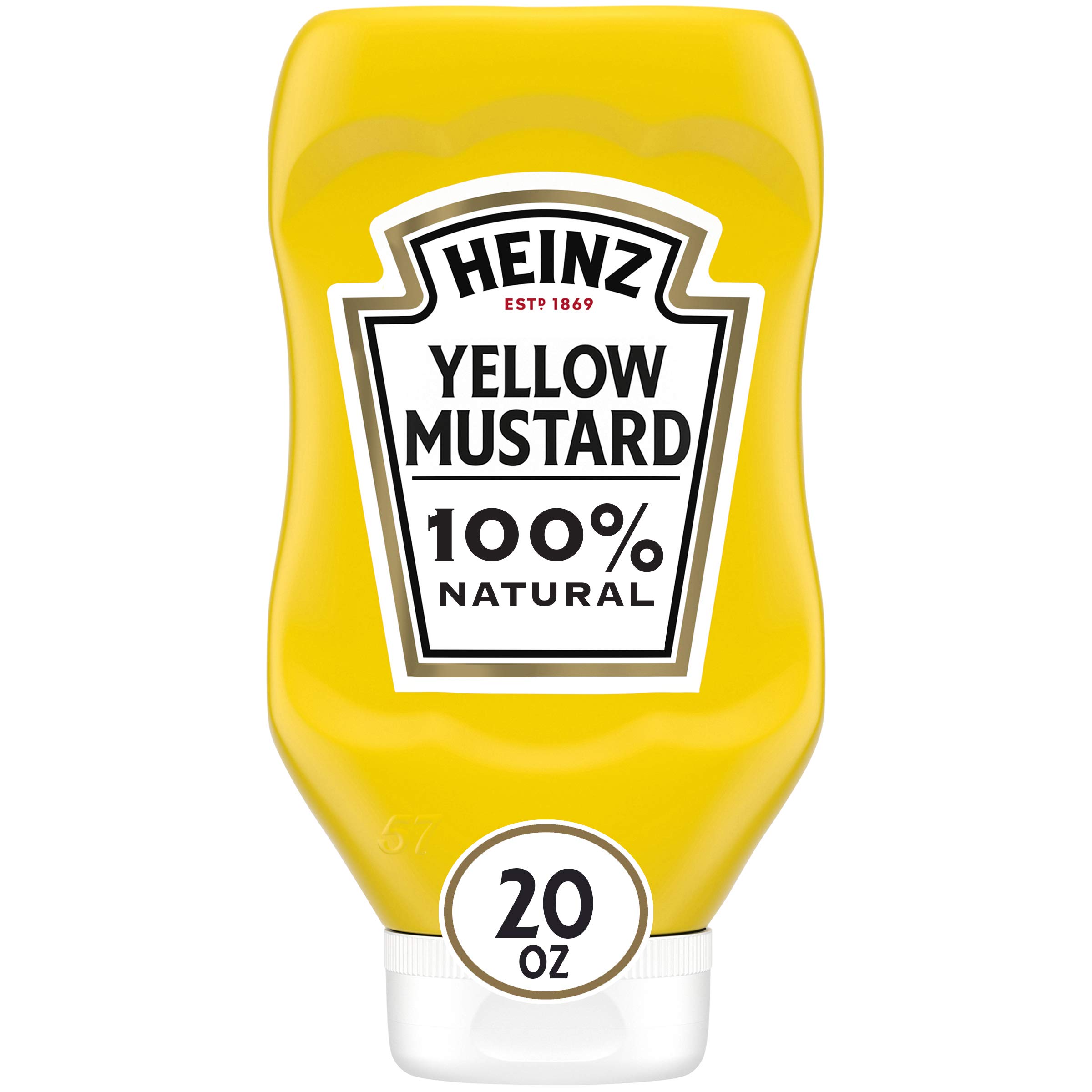 Algopix Similar Product 1 - Heinz Yellow Mustard 20 oz Bottles