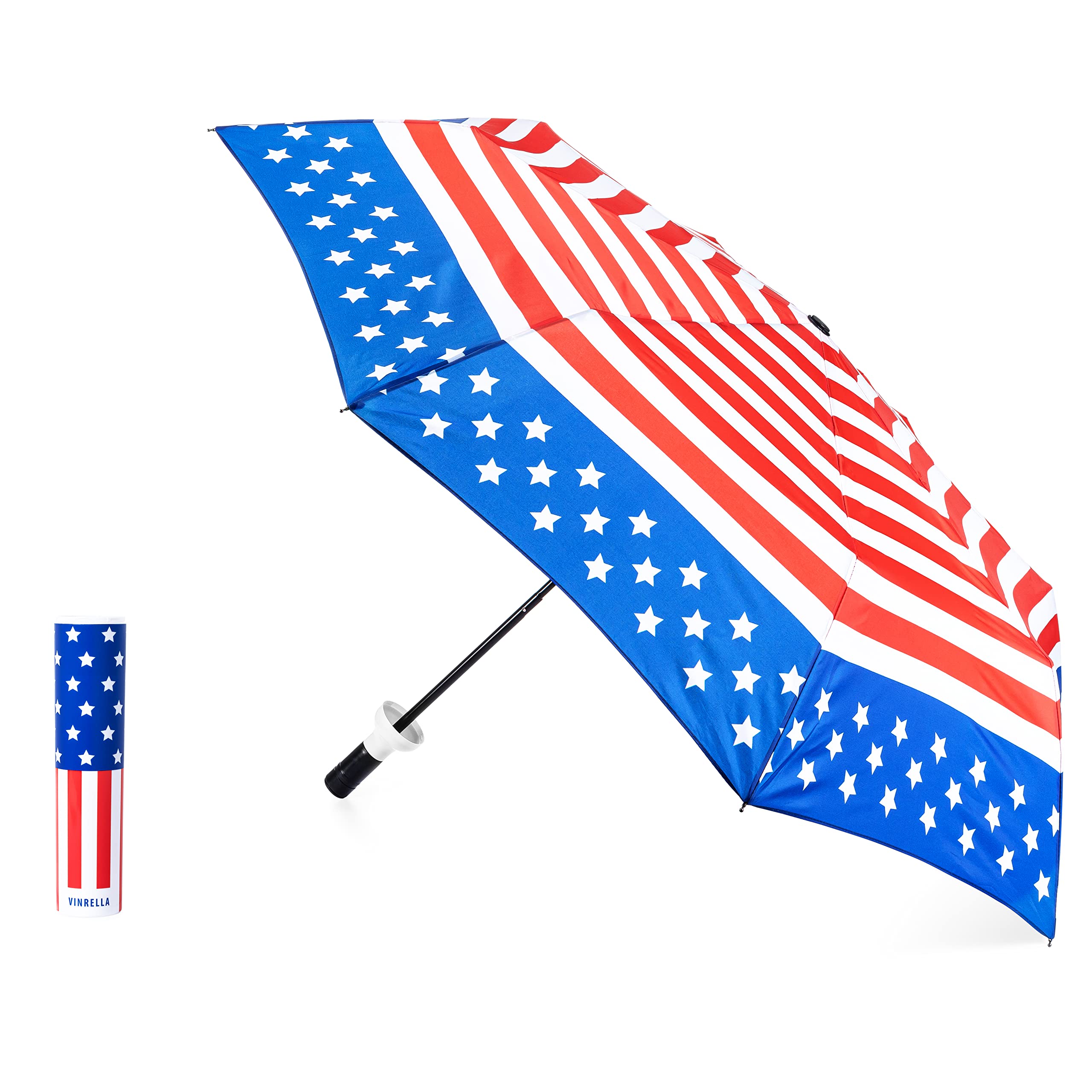 Algopix Similar Product 1 - VINRELLA Portable Wine Bottle Umbrella