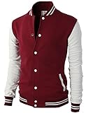 Algopix Similar Product 11 - H2H Mens Slim Fit Varsity Baseball