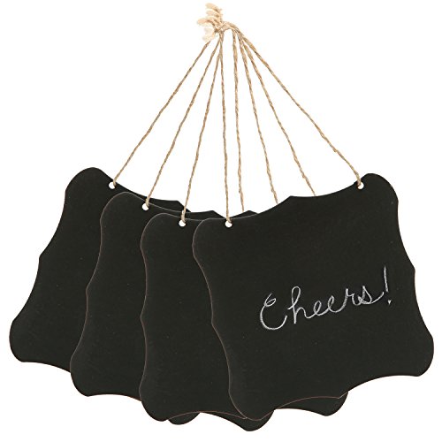 Algopix Similar Product 13 - Set of 4 Black 55 Inch Hanging Wood