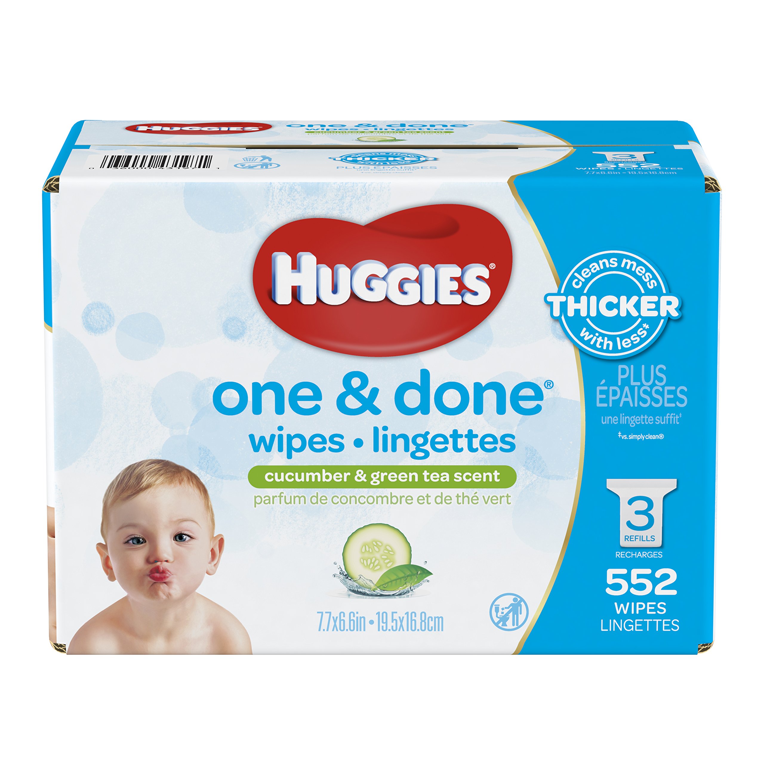 Algopix Similar Product 11 - HUGGIES One  Done Scented Baby Wipes