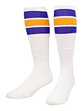 Algopix Similar Product 3 - TCK Retro 3 Stripe Tube Socks