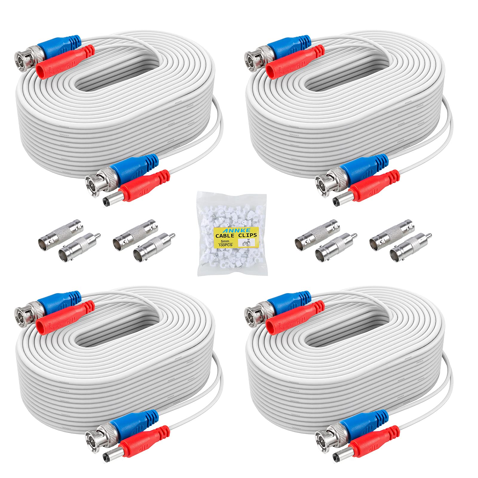 Algopix Similar Product 8 - ANNKE 4 Pack 30M100ft AllinOne Video