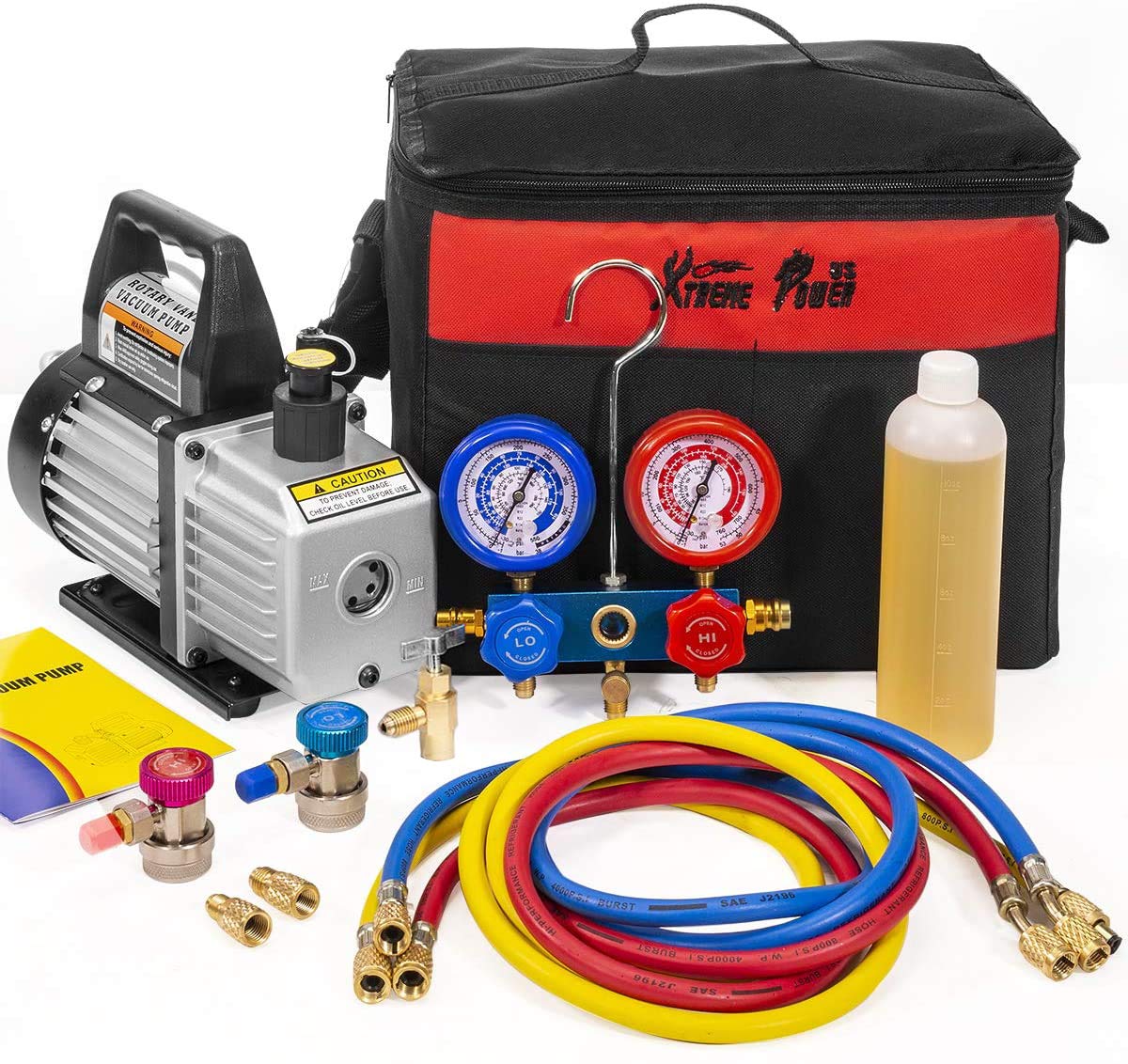 Algopix Similar Product 19 - XtremepowerUS 3CFM 14 HP Vacuum Pump