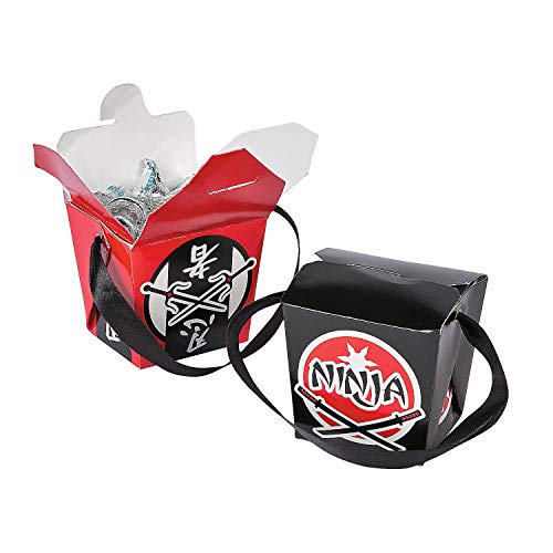 Algopix Similar Product 1 - Ninja Party Take Out Boxes - 12 pc