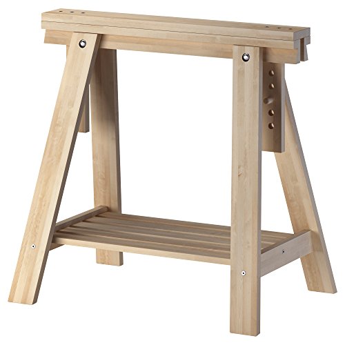Algopix Similar Product 6 - IKEA Beech Wood Desk Table Leg Trestle