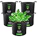 Algopix Similar Product 2 - VIVOSUN 5Pack 5 Gallon Grow Bags Heavy