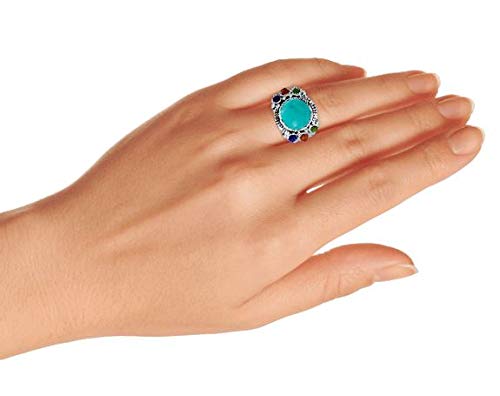Algopix Similar Product 1 - Multi Stone Color Gemstone Cluster