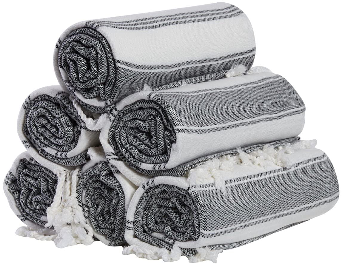 Algopix Similar Product 2 - SET of 6 100 Turkish Cotton Beach