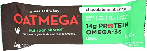 Algopix Similar Product 13 - OATMEGA BAR CHOCOLATE MINT CRISP