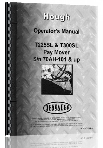 Algopix Similar Product 2 - Hough T-300SL Paymover Tug Parts Manual