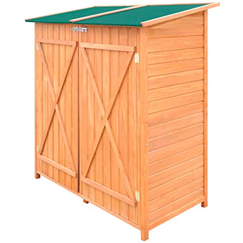 Algopix Similar Product 6 - vidaXL Outdoor Wooden Storage Shed