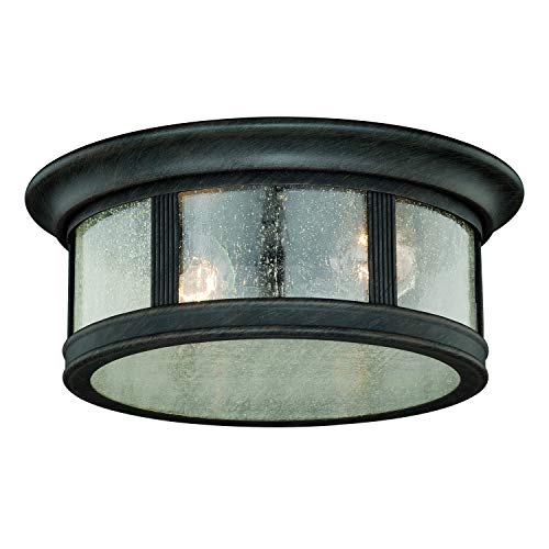 Algopix Similar Product 5 - Hanover Bronze Round Outdoor Flush