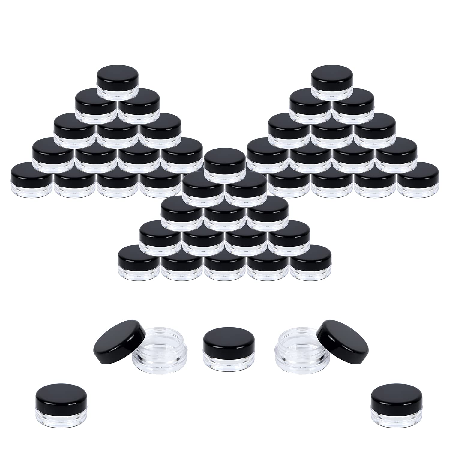 Algopix Similar Product 17 - Houseables 3 Gram Jar 3 ML Black 50