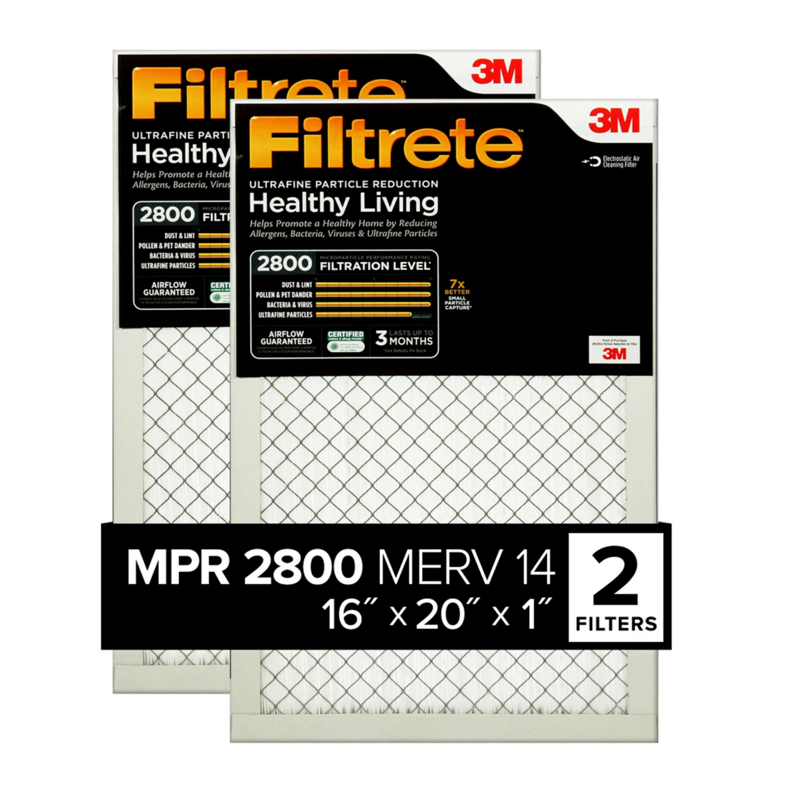 Algopix Similar Product 8 - Filtrete 16x20x1 Air Filter MPR 2800