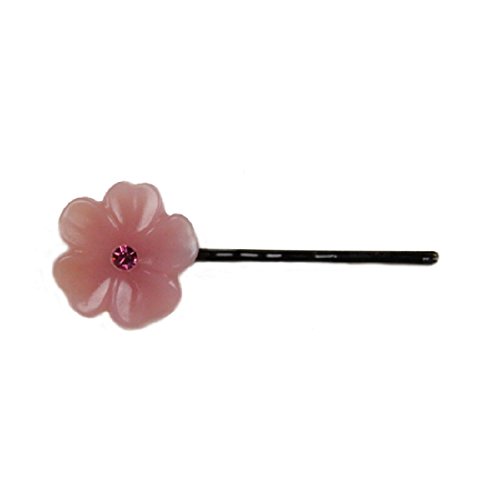 Algopix Similar Product 2 - di Prima Milky Flower Bobby Pin, Pink