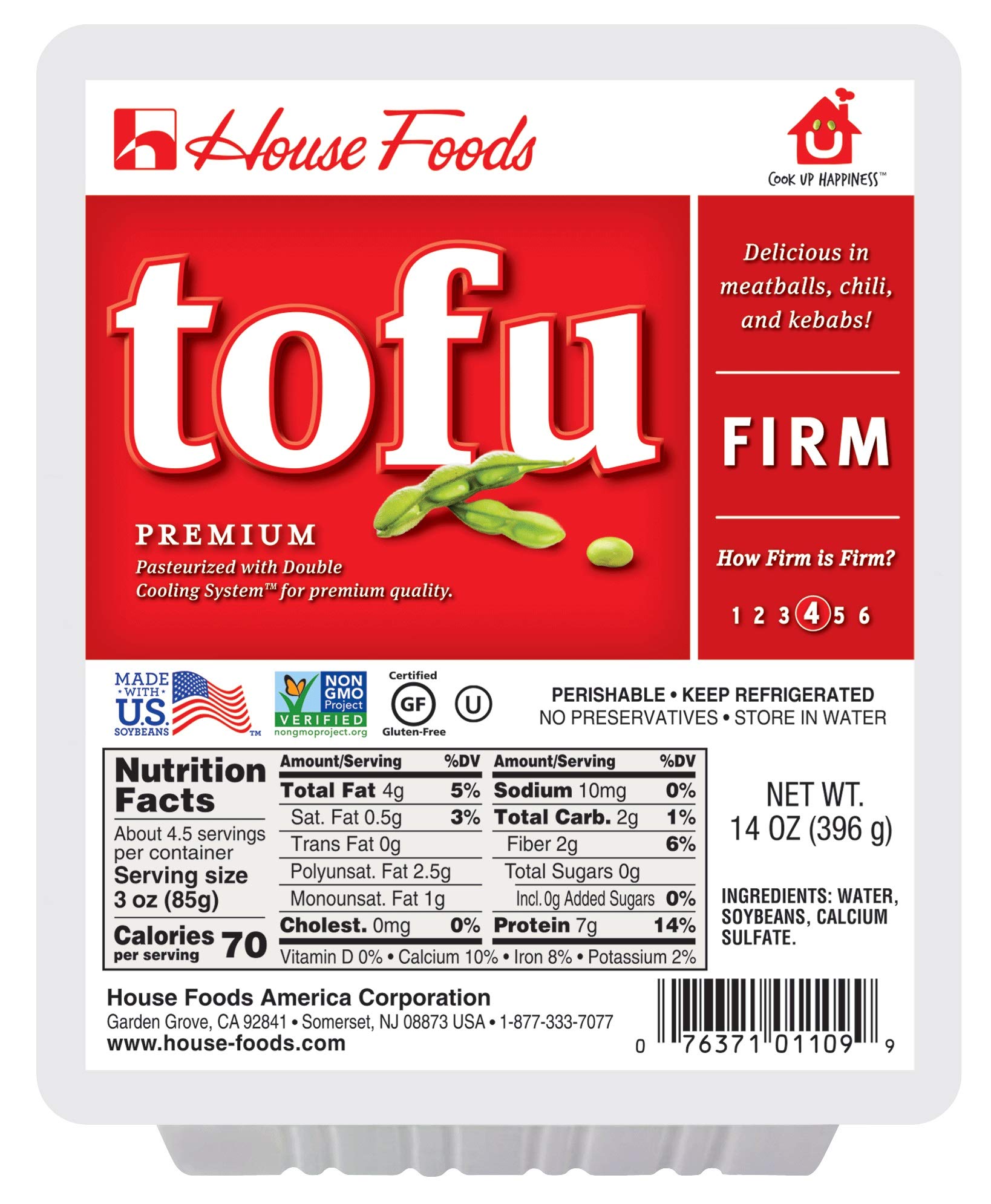 Algopix Similar Product 17 - House Foods, Premium Tofu, Firm, 14 oz