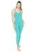 Algopix Similar Product 10 - Womens Cotton Tank Unitard Turquoise