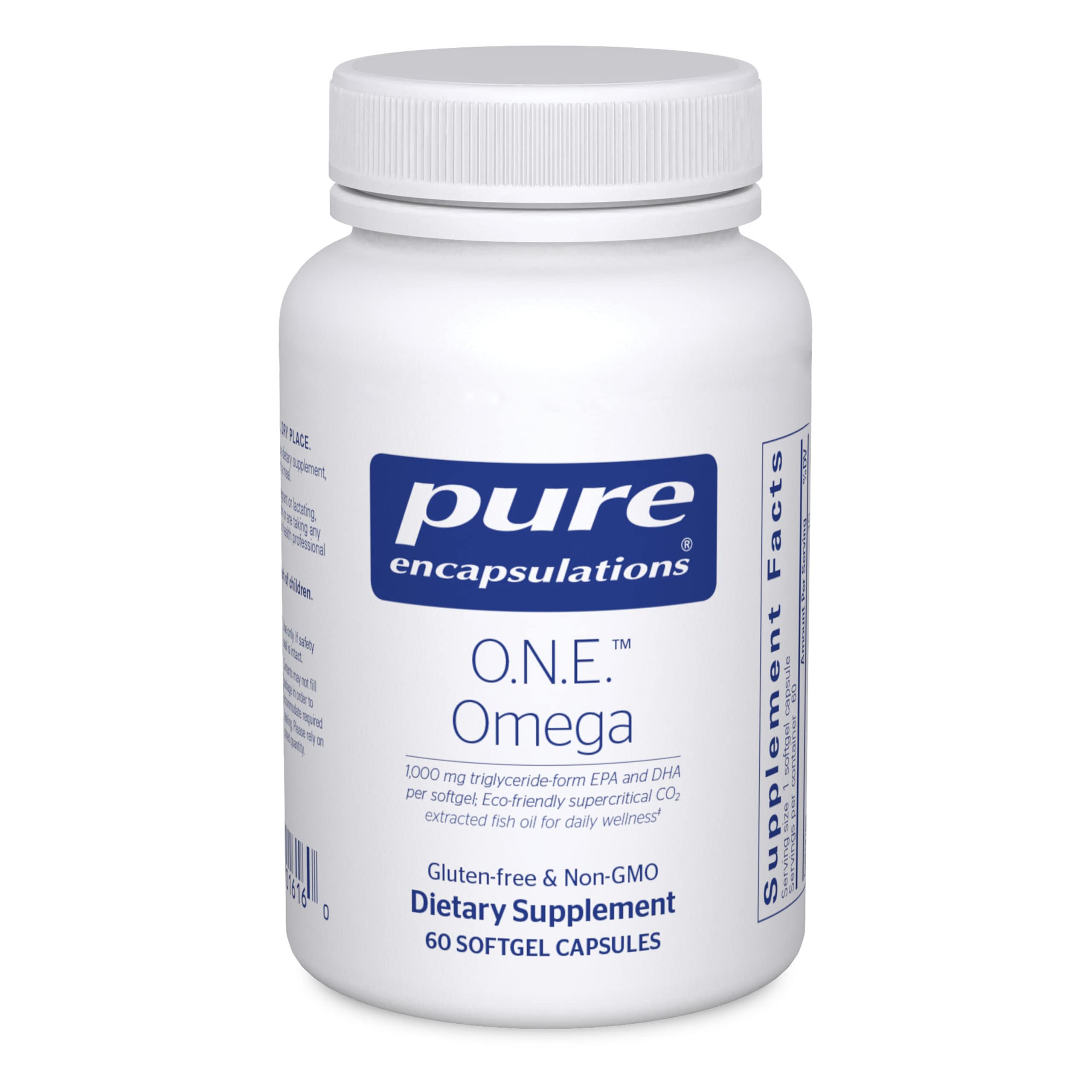 Algopix Similar Product 9 - Pure Encapsulations ONE Omega  Fish