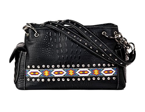 Algopix Similar Product 18 - Blazin Roxx Womens Bead Ribbon Satchel