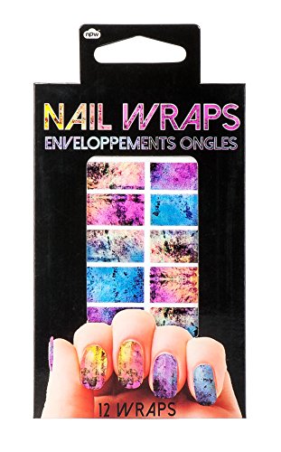 Algopix Similar Product 16 - NPW-USA 12 Piece Galaxy Nail Wraps