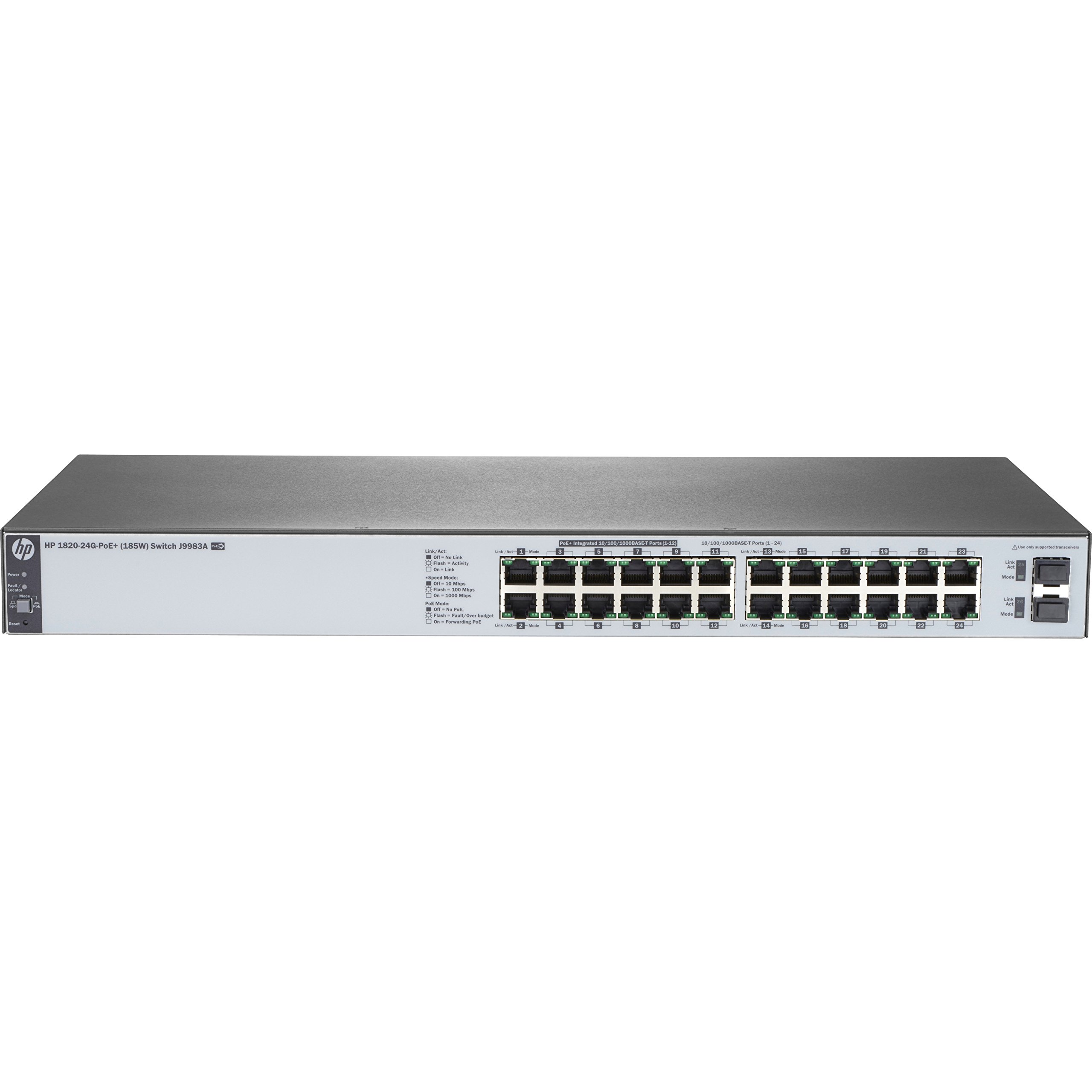 Algopix Similar Product 20 - HP 1820-24G-PoE+ (185W) Switch (J9983A)
