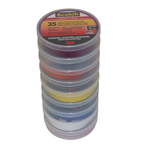 Algopix Similar Product 5 - 3M Scotch 35 Electrical Tape Rainbow