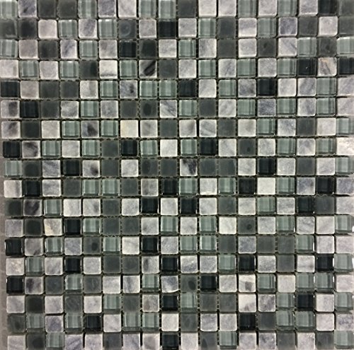 Algopix Similar Product 17 - Murano Azul Mosaic 12 In X 12 In