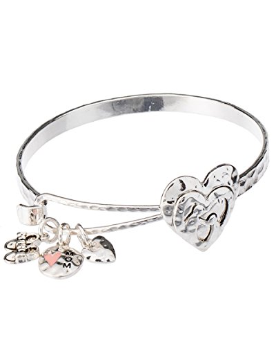 Algopix Similar Product 18 - Silvertone Mom  Daughter Heart 