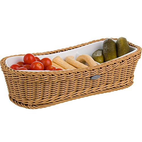Algopix Similar Product 19 - Saleen Rectangular Wicker Basket with