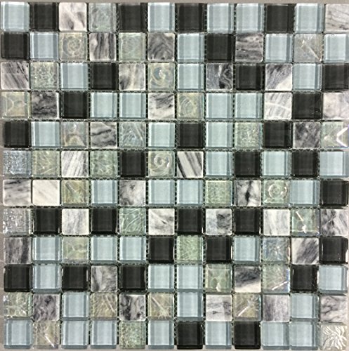 Algopix Similar Product 5 - Yukon Silver Mosaic 12 In X 12 In