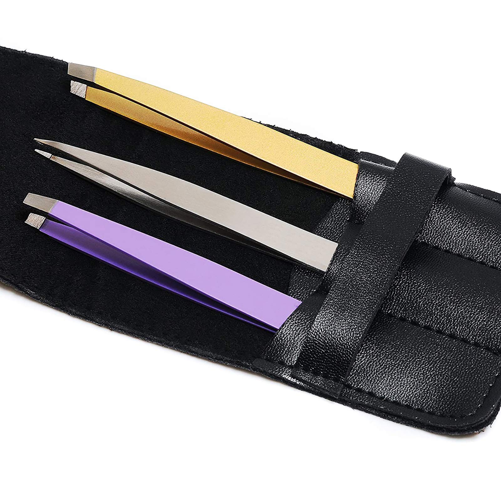 Algopix Similar Product 3 - Amaok Premium 3 Tip Tweezers Set with