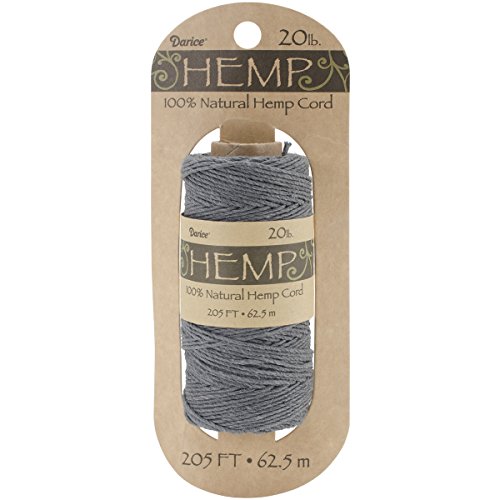 Algopix Similar Product 2 - Darice Gray, 20 Pound Hemp Cord