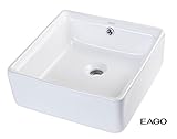 Algopix Similar Product 20 - EAGO BA130 15 Square Ceramic Bathroom