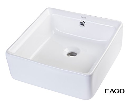 Algopix Similar Product 6 - EAGO BA130 15 Square Ceramic Bathroom