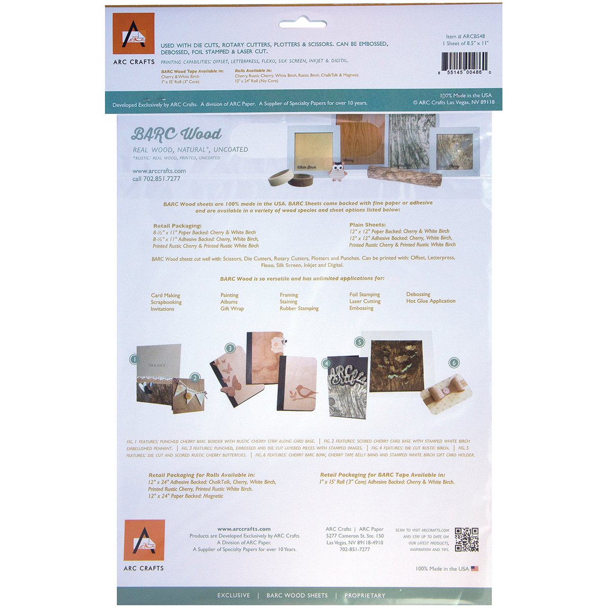 Algopix Similar Product 9 - Arc Crafts BARC Wood Sheet with