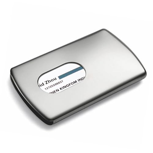 Algopix Similar Product 20 - KINGFOM Business Card Holder Stainless