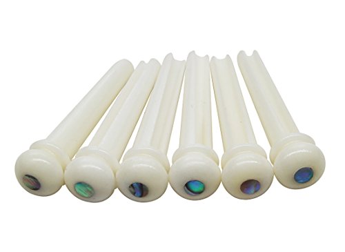 Algopix Similar Product 15 - Blisstime 6pcs Guitar Bone Bridge Pins