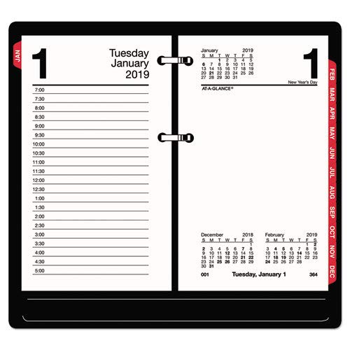 Algopix Similar Product 20 - Desk Calendar Refill with Tabs 3 12 x